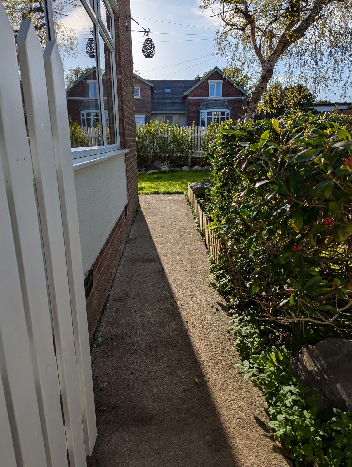 Back door with keypad