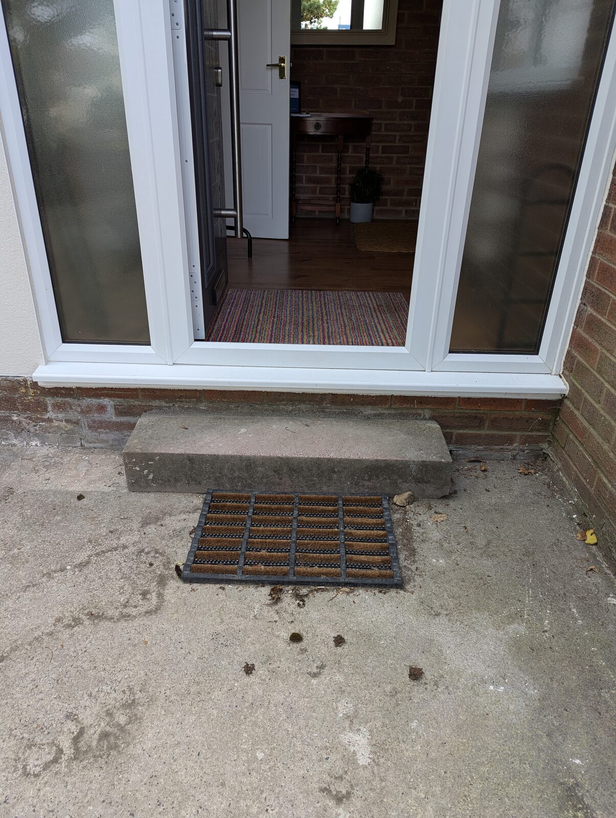 Front door steps