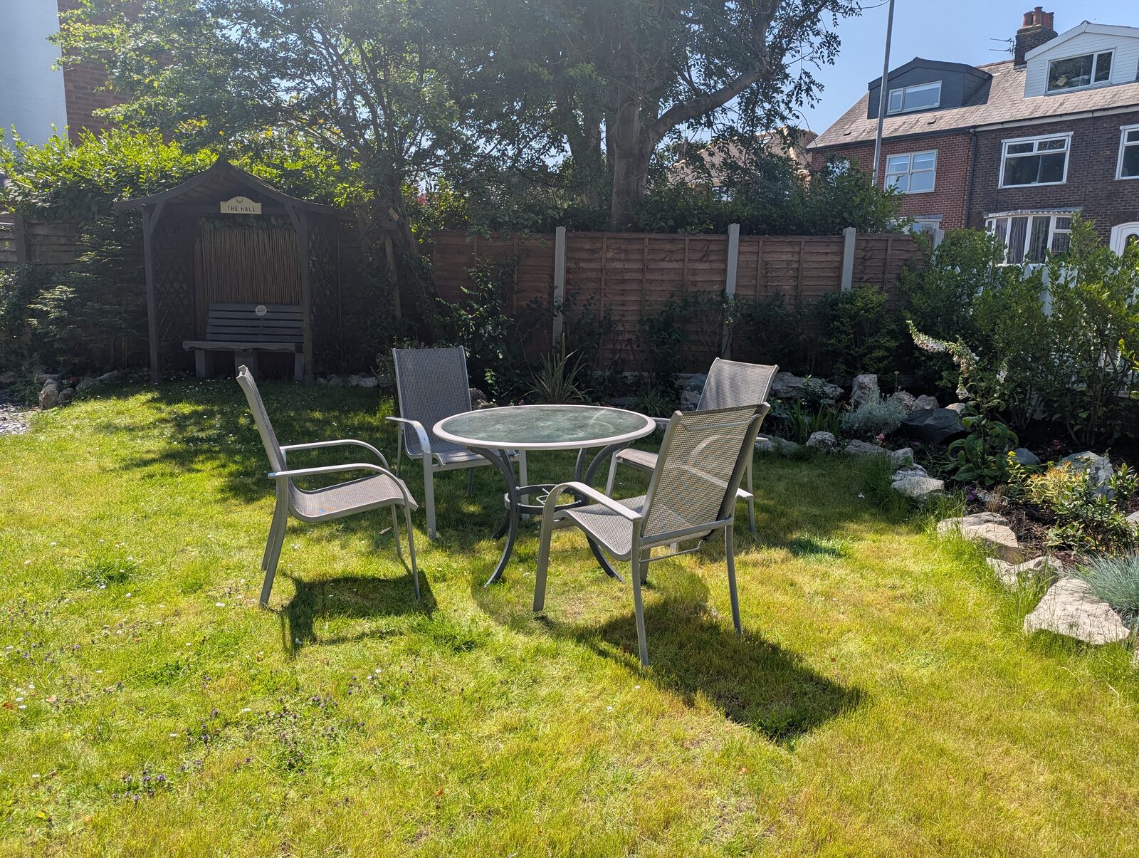 French doors from garden