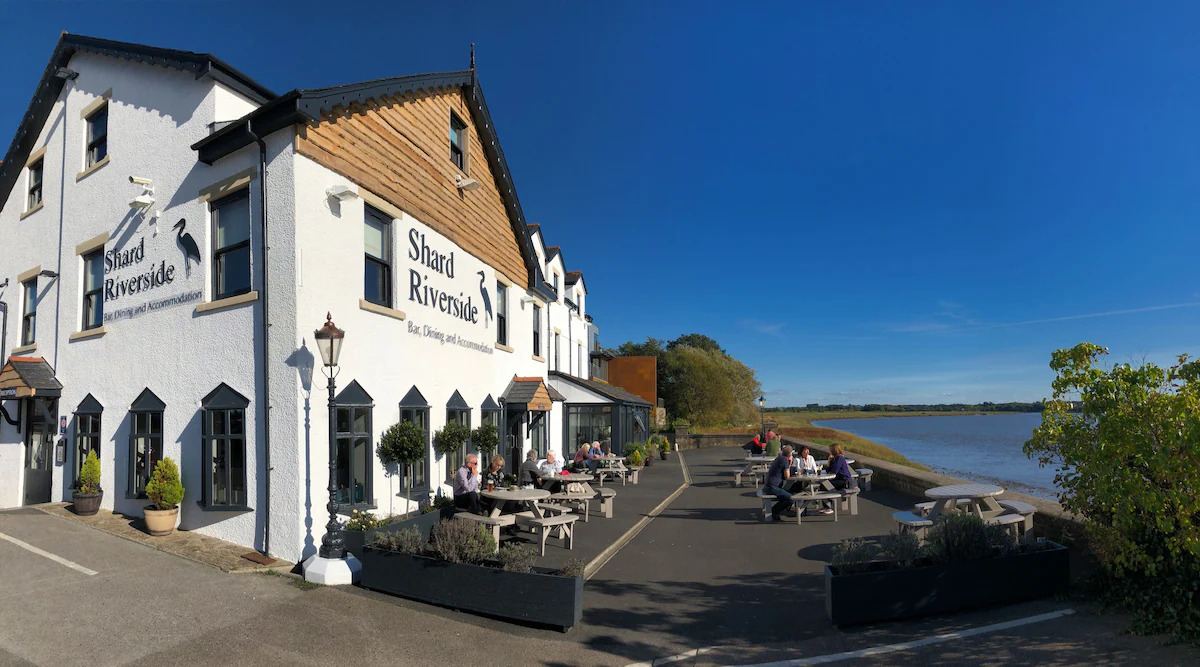The Shard Riverside pub and restaurant on the River Wyre, near Poulton-le-Fylde