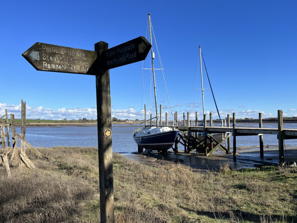 Skippool Creek on the River Wyre, near Poulton-le-Fylde